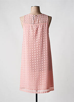 Robe mi-longue coupe fluide sans manche rose SMASH WEAR femme