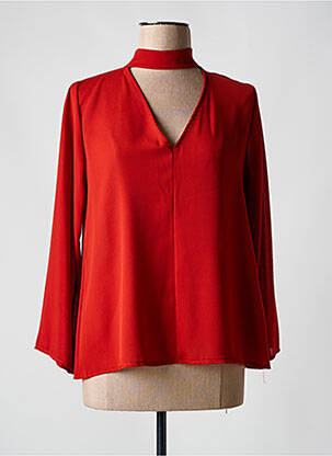 Blouse manches 3/4 manches 3/4 orange GARCONNE femme