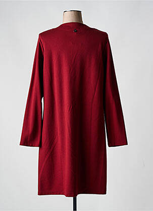 Robe courte coupe évasée manches longues orange MALOKA femme