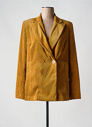 Blazer coupe cintrée jaune QUATRE VINGT JOURS femme