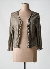 Gilet manches longues gris MALOKA pour femme seconde vue