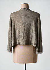 Gilet manches longues gris MALOKA pour femme seconde vue