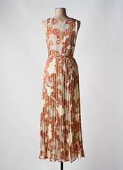 Robe longue orange NIZA pour femme seconde vue