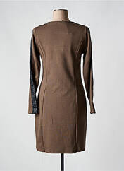 Robe mi-longue marron MALOKA pour femme seconde vue