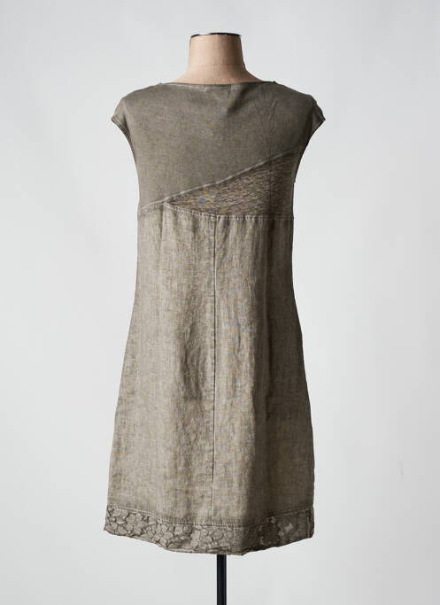 Robe courte gris MALOKA pour femme