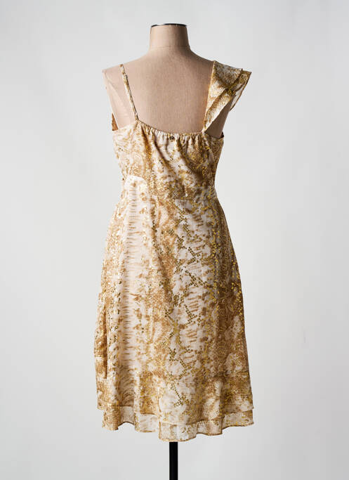 Robe mi-longue beige JUS D'ORANGE pour femme