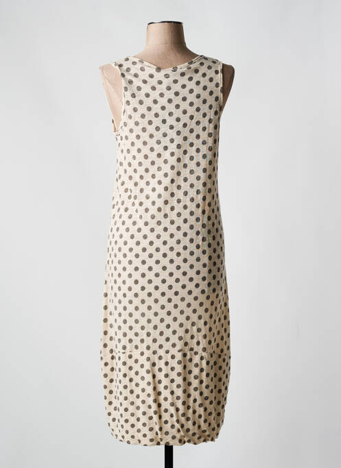 Robe mi-longue beige KOKOMARINA pour femme