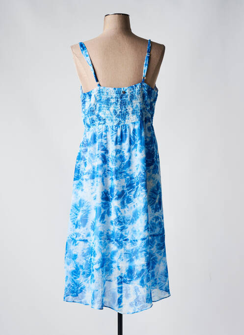 Robe mi-longue bleu JUS D'ORANGE pour femme