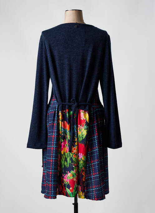 Robe mi-longue bleu MALOKA pour femme