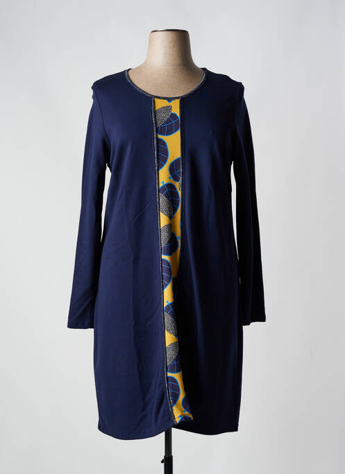 Robe mi-longue bleu MALOKA pour femme