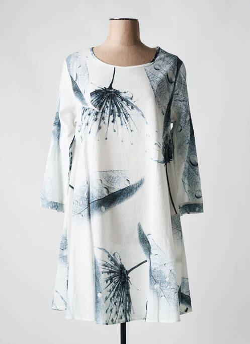 Robe mi-longue gris BELLA BLUE pour femme