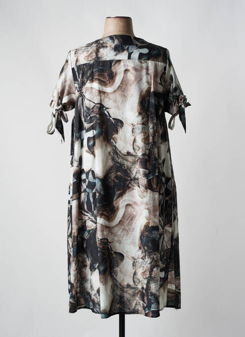 Robe mi-longue gris BELLA BLUE pour femme