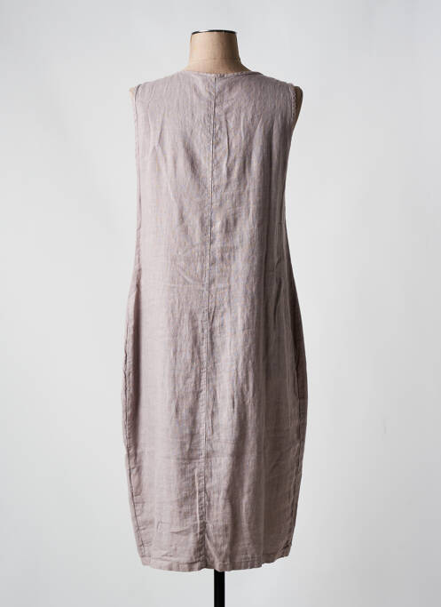 Robe mi-longue marron KOKOMARINA pour femme