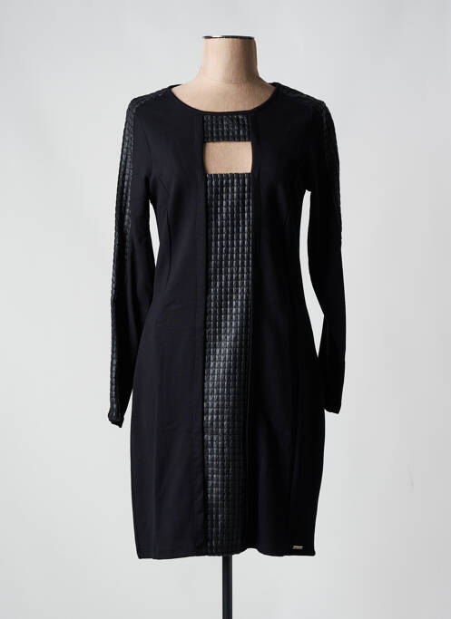 Robe mi-longue noir MALOKA pour femme