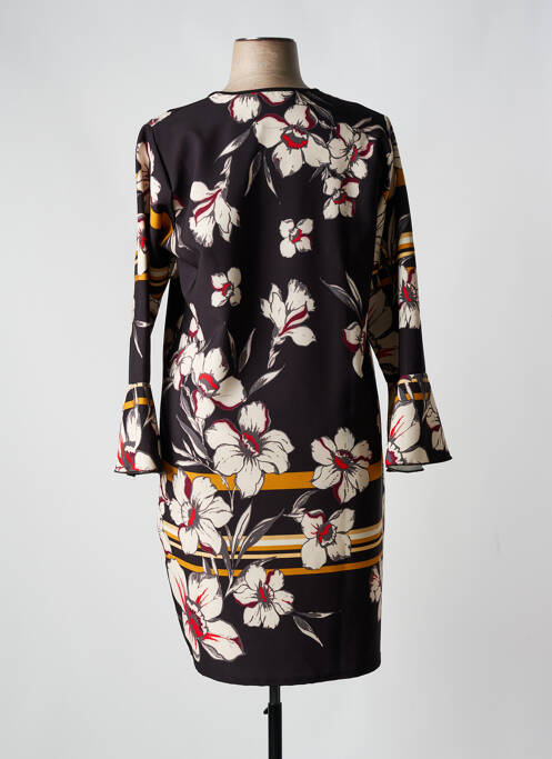 Robe mi-longue noir QUATRE VINGT JOURS pour femme