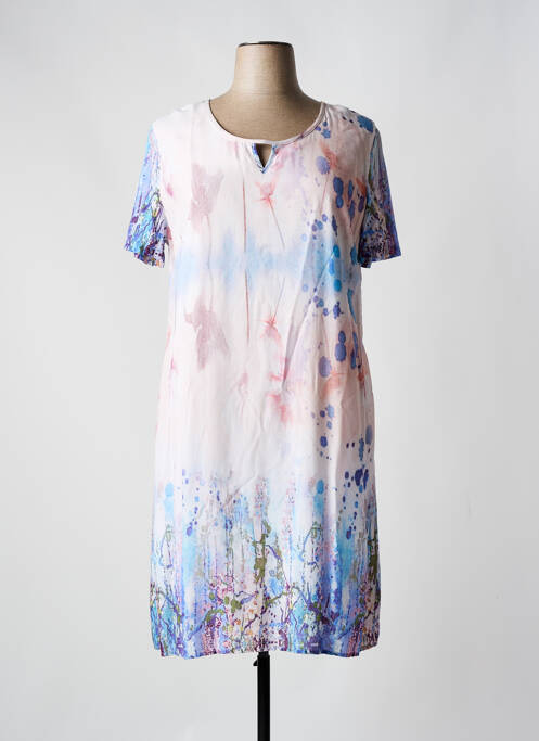 Robe mi-longue rose FIGURE LIBRE pour femme