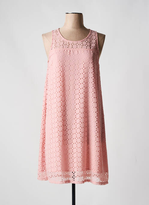 Robe mi-longue rose SMASH WEAR pour femme