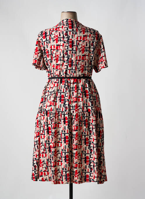 Robe mi-longue rouge BELLA BLUE pour femme