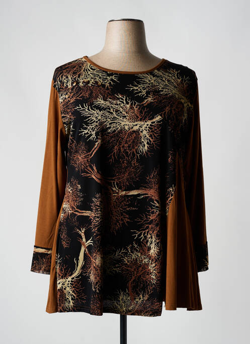 T-shirt marron PURPLEROSE pour femme