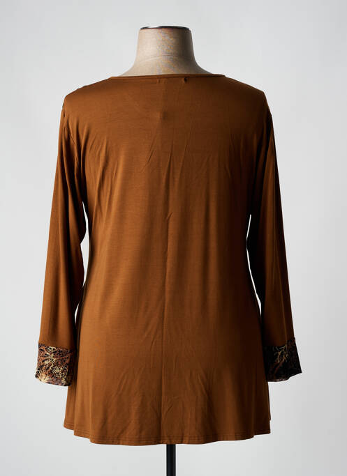 T-shirt marron PURPLEROSE pour femme