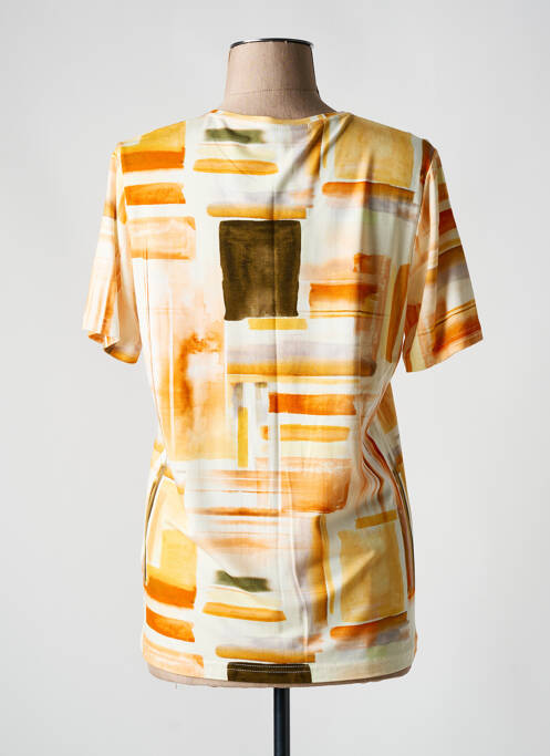 T-shirt orange QUATRE VINGT JOURS pour femme