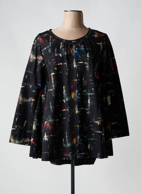 Tunique manches longues noir BELLA BLUE pour femme