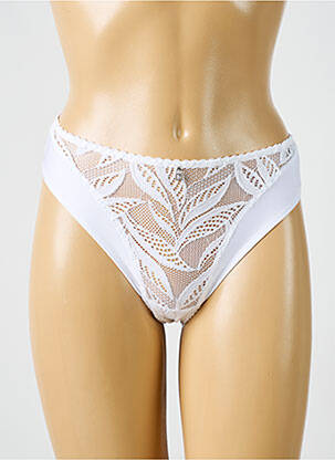 Culotte tissage dentelle blanc BARBARA femme