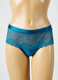 Shorty tissage satiné bleu ANTIGEL femme