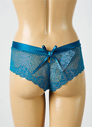 Shorty tissage satiné bleu ANTIGEL femme