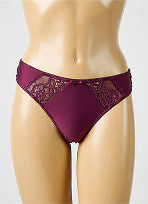 String tissage satiné violet ESPRIT femme