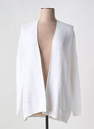 Gilet manches longues stretch blanc AN' GE femme