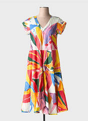 Robe mi-longue orange DRESS ADDICT pour femme seconde vue