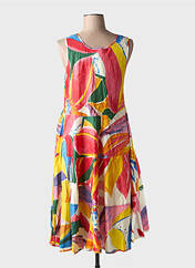 Robe mi-longue orange DRESS ADDICT pour femme seconde vue