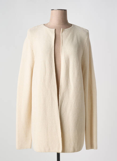Gilet manches longues beige AN' GE pour femme