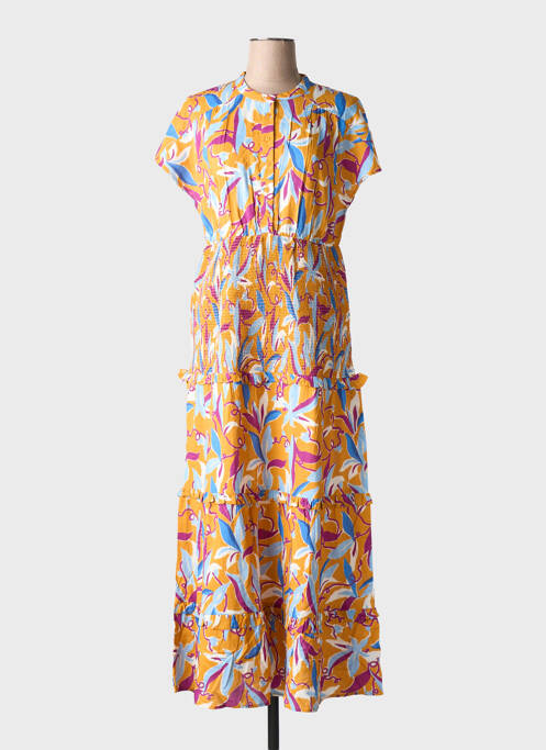 Robe longue orange AN' GE pour femme