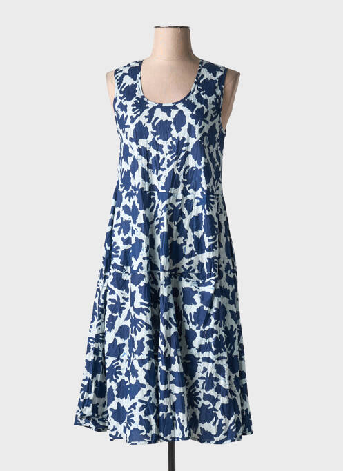 Robe mi-longue bleu DRESS ADDICT pour femme