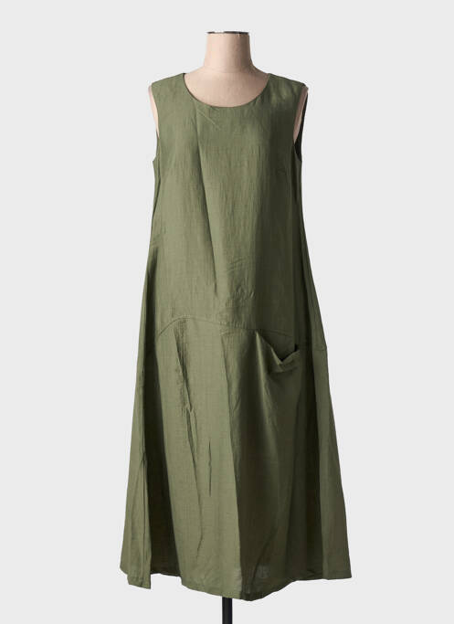 Robe mi-longue vert ORTO BOTANICO pour femme