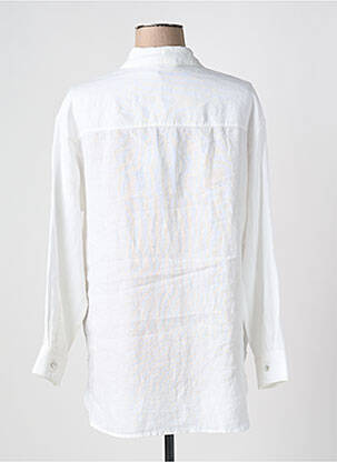 Chemisier coupe droite manches longues blanc ORTO BOTANICO femme