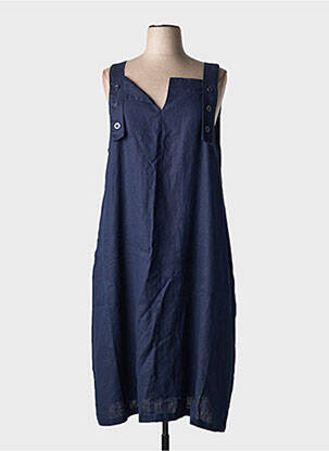 Robe mi-longue sans manche sans manche bleu KOKOMARINA femme