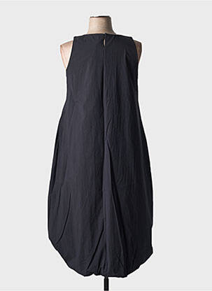 Robe mi-longue sans manche sans manche noir ORTO BOTANICO femme