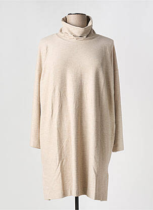Robe pull stretch manches longues beige MASAI femme