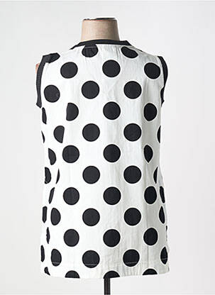 Blouse col v sans manche blanc GERSHON BRAM femme