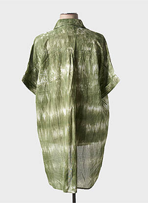 Tunique manches courtes légère et transparente vert INTUITION femme