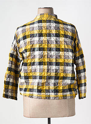 Chemisier coupe droite manches 3/4 jaune GERSHON BRAM femme