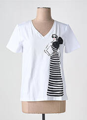 T-shirt blanc LEO & UGO pour femme seconde vue