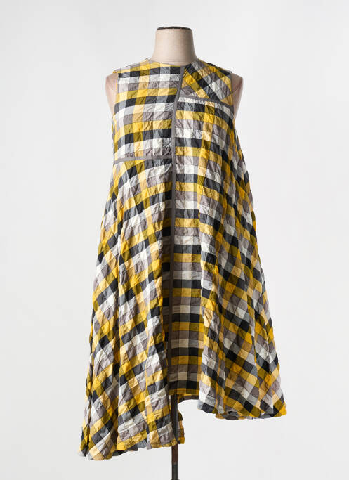 Robe mi-longue jaune GERSHON BRAM pour femme