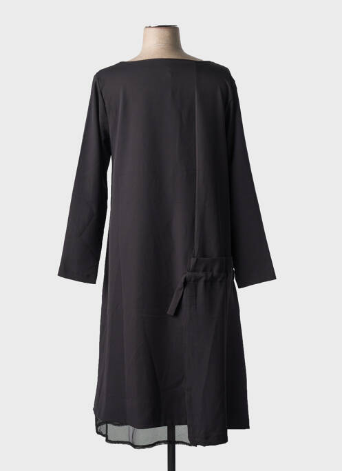 Robe mi-longue noir K pour femme