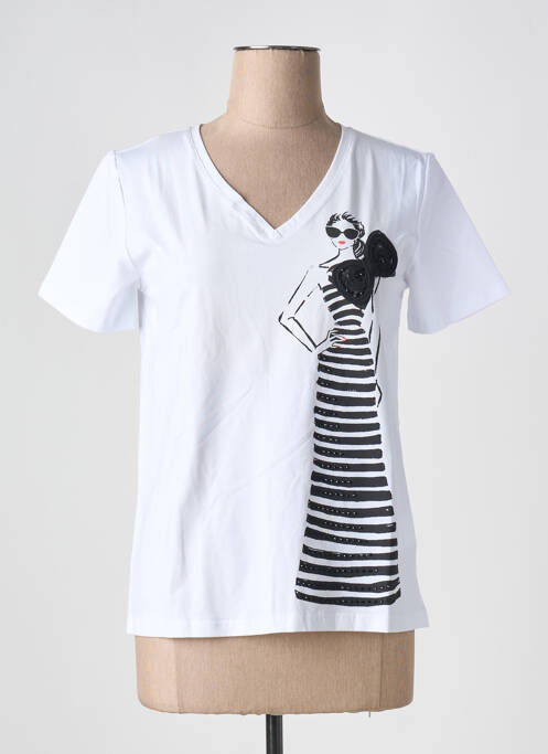 T-shirt blanc LEO & UGO pour femme