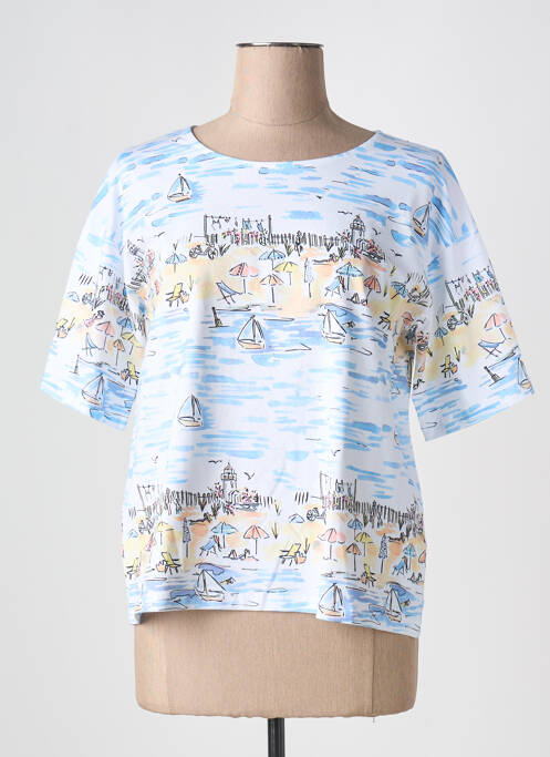 T-shirt bleu LEO & UGO pour femme