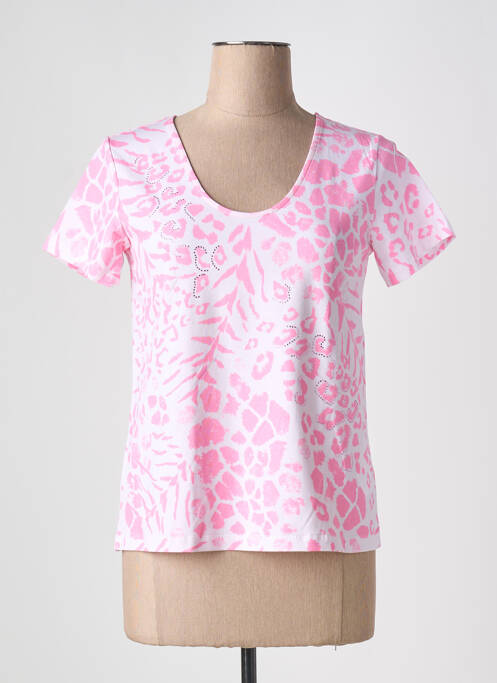 T-shirt rose LEO & UGO pour femme